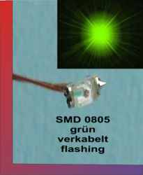 LED SMD 0805 green blinkend verkabelt